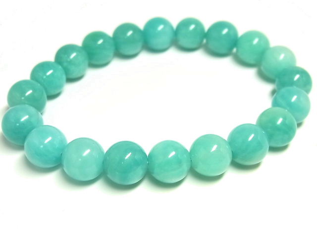 パワーストーン 天然石 アマゾナイト 天河石 ブレスレット 10mm 【Felistone】 amazoniteb09