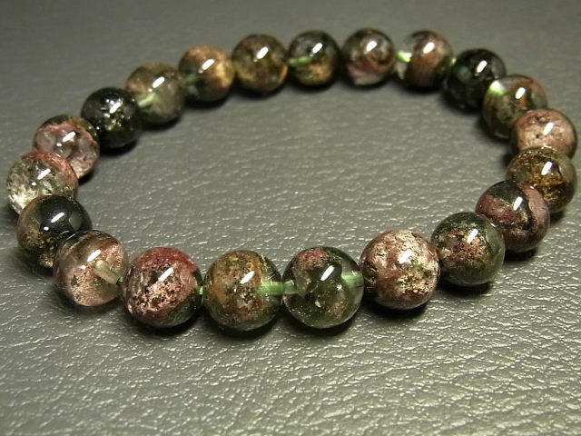 パワーストーン 天然石 ガーデンクォーツ 庭園水晶 ブレスレット 9～9.5mm 【Felistone】 GardenB121｜ルチルクォーツ専門店