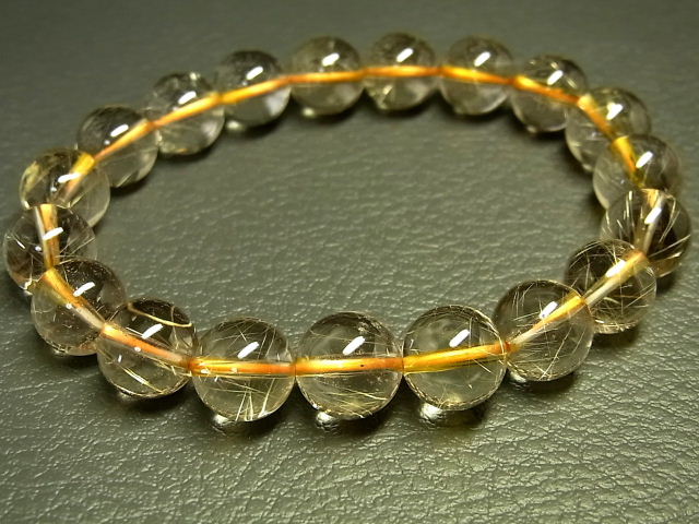 パワーストーン 天然石 高透明 ゴールドルチル ルチルクォーツ 金針水晶 ブレスレット 10.5～11mm 【Felistone】 GORB174 14,323円