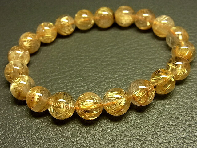 パワーストーン 天然石 最高級 タイチンルチル ルチルクォーツ 水晶ブレスレット 10mm 【Felistone】 TRB1400｜ルチルクォーツ専門店 59,880円