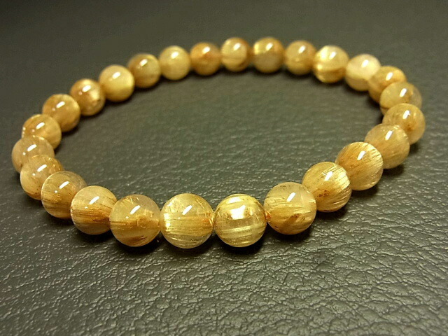 高品質　タイチン　ルチルクォーツ　天然石　ブレスレット ⭐︎【天然】タイチンルチルクオーツ ブレスレット 8mm 17.6g