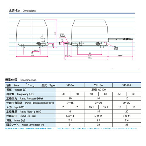 安永 ヤスナガ エアーポンプ ブロワ YP-20A 電磁式エアーポンプ 吐出専用タイプ【お取り寄せ品】水槽/熱帯魚/観賞魚/飼育】【生体】【通販/販売】【アクアリウム/あくありうむ】 安永 ヤスナガ エアーポンプ ブロワ YP-20A 電磁式エアーポンプ 吐出専用タイプ【お取り寄せ品】水槽/熱帯魚/観賞魚/飼育】【生体】【通販/販売】【アクアリウム/あくありうむ】
