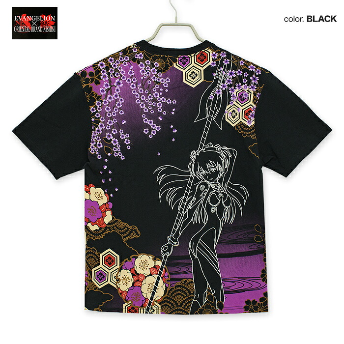 EVANGELION×錦 百花水流 アスカ 半袖プルオーバー