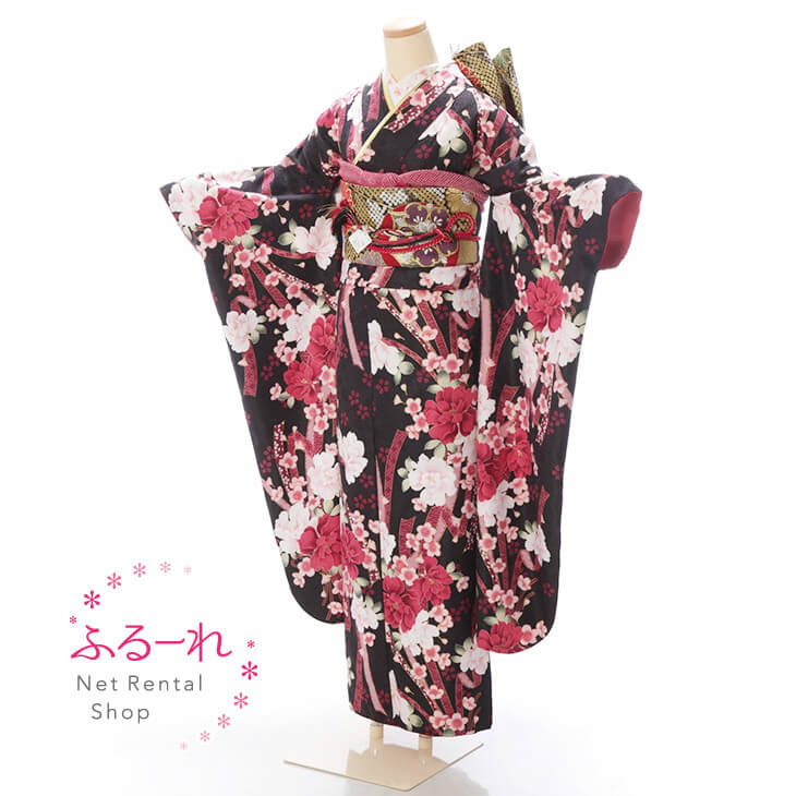 振袖　レンタル／振袖レンタル／振袖レンタル　結婚式／振袖　レンタル　結婚式／結婚式　振袖／振袖　セット／振袖　フルセット／振袖　草履　バッグ／着物　振袖／着物　振袖　レンタル　NRF0042【150cm~165cm】fy16REN07 7,840円