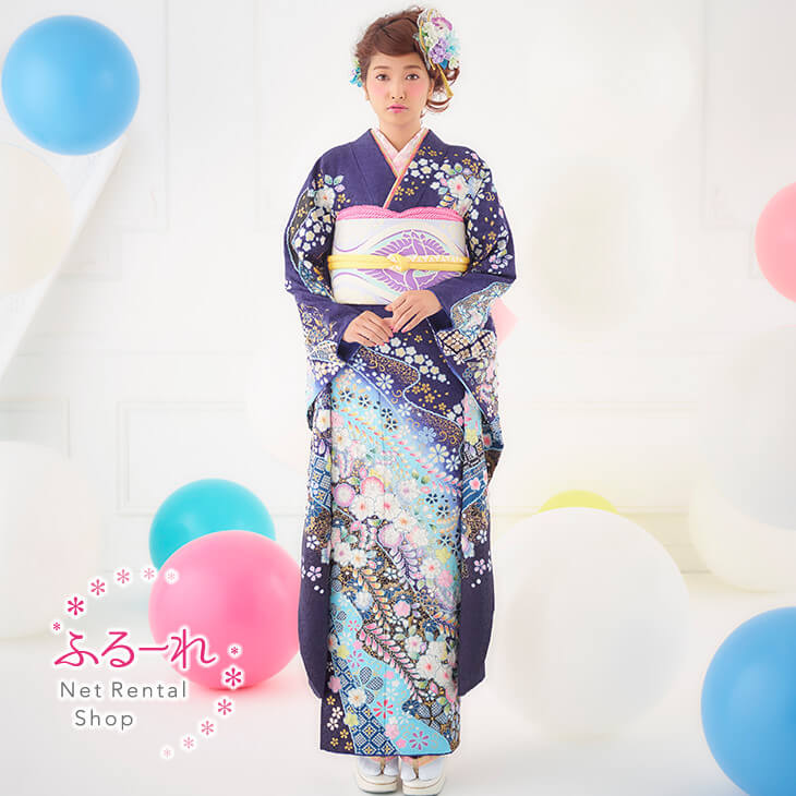 振袖 賃借／振袖賃借／振袖賃借 新作／振袖 賃借 新作／振袖 賃借 ひな形／振袖 仕立てもの／振袖 購入注文賃借 BC205 fy16REN07