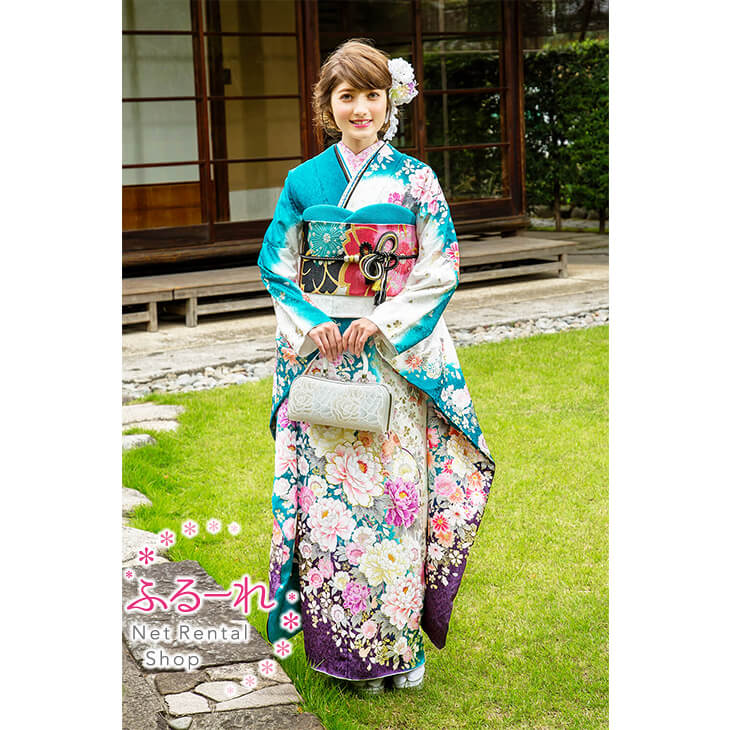 振袖 賃借／振袖賃借／振袖賃借 新作／振袖 賃借 新作／振袖 賃借 青写真／振袖 仕立てもの／振袖 購入注文賃借 J2909 fy16REN07