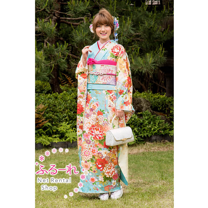 振袖 賃借／振袖賃借／振袖賃借 新作／振袖 賃借 新作／振袖 賃借 青写真／振袖 仕立てもの／振袖 購入注文賃借 J2913 fy16REN07