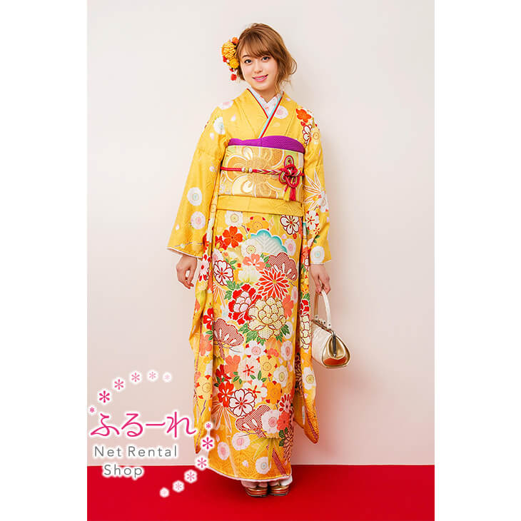振袖 賃貸／振袖賃貸／振袖賃貸 新作／振袖 賃貸 新作／振袖 賃貸 真似形／振袖 仕立てもの／振袖 購入注文賃貸 J3402 fy16REN07
