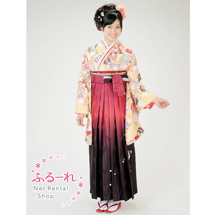 女性用卒業式袴　新品未使用　朱赤グラデーション　高級品古典柄矢羽刺繍 女性用卒業式袴 新品未使用 朱赤グラデーション 高級品古典柄矢