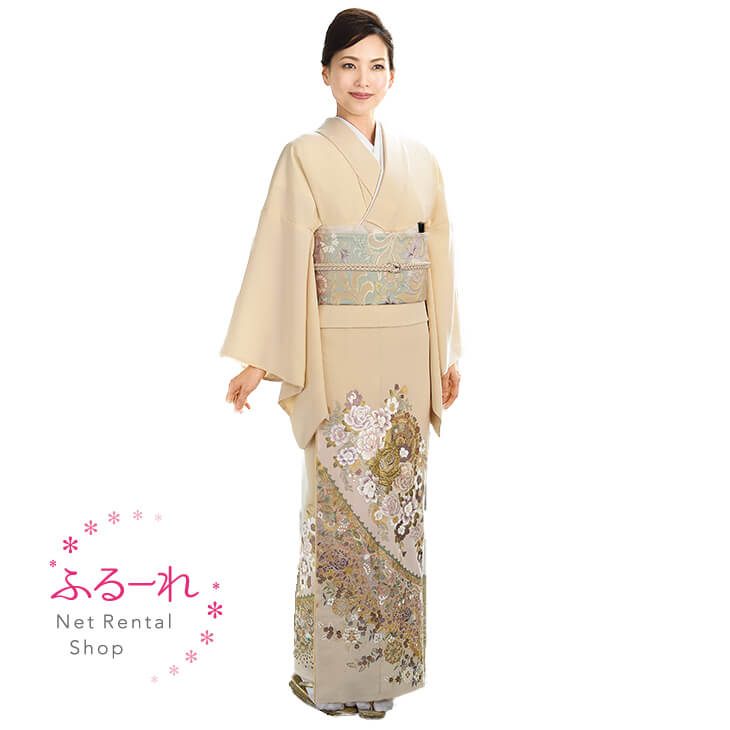 桂由美 花かげろう／訪問着　レンタル／訪問着レンタル／訪問着　レンタル　正絹／訪問着レンタル　正絹／訪問着　正絹／訪問着　セット／訪問着　フルセット／訪問着　入学式／訪問着　お宮参り／訪問着　七五三　RH0151【150cm~165cm】fy16REN07