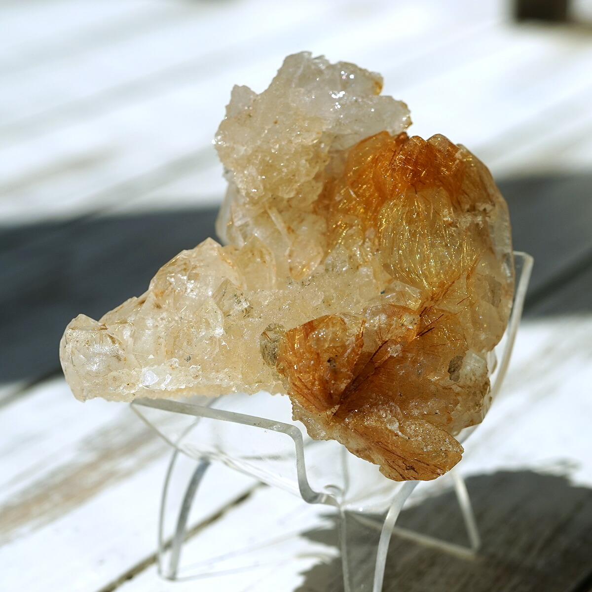 ヒマラヤ水晶 ゴールドルチル入り クラスター （Kullu Parvati Valley / クル・パールヴァティ渓谷） 原石 No.No.21 [ 画像現物・一点物 ] [ 画像現物・一点物 ] パワーストーン 天然石 FORESTBLUE フォレストブルー【5052】｜パワーストーン専門店 FORESTBLUE