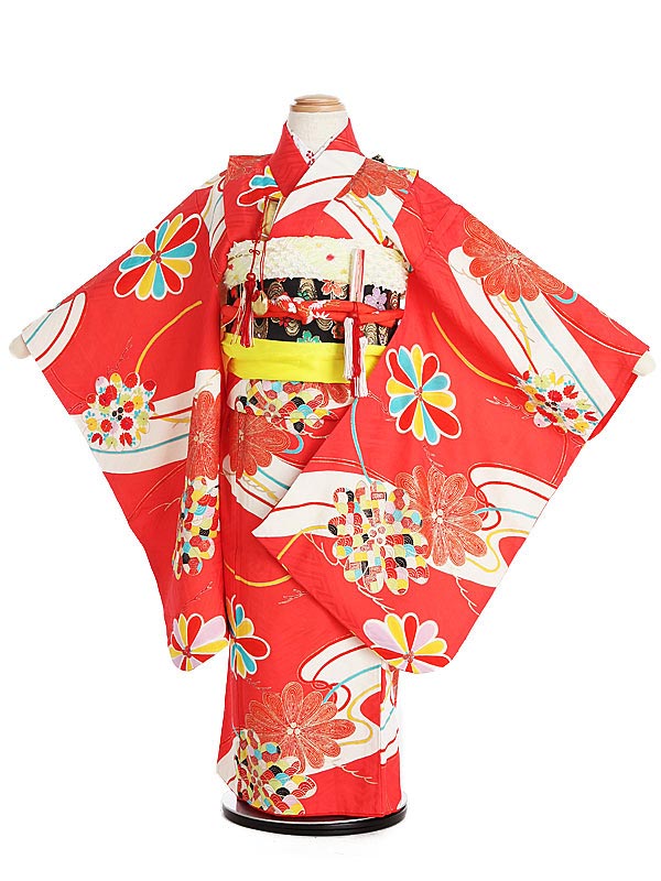 七五三○七五三着物○7歳○女の子○着物○子供着物○キッズ着物○レンタル品 KYOETSU 着物 七五三 四つ身 7歳 女の子 15点セット キッズ 子供