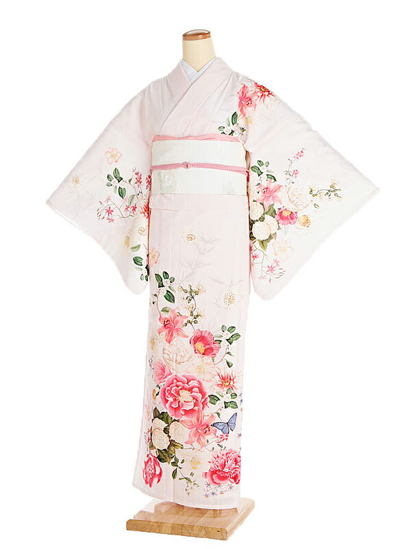 訪問着レンタル 絽 夏着物 いちは 薄ピンク ブーケ 150 160cm 7号 11号 着物レンタル 名古屋袋帯 手結び帯 新品足袋プレゼント 貸衣装 夏物 ママ 結婚式 お茶会 七五三 お宮参り 母 同窓会 7月 8月 薄物 おそろい Ichiha 0061 限定品