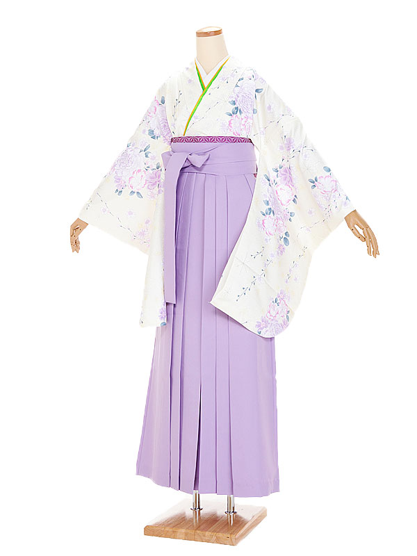 【レンタル】高身長 ぽっちゃり 袴レンタル 袴 セット 卒業式 卒業袴 170～175cm 11号～15号 花柄黄ｘ紫 卒業袴 二尺袖 大きいサイズ 謝恩会 女性用袴 大人用 着物レンタル 大学生 高校生 専門学校 大きい小学生 女性 L LL 3L クラシック0193