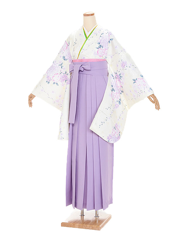 【レンタル】高身長 ぽっちゃり 袴レンタル 袴 セット 卒業式 卒業袴 170～175cm 11号 13号 15号 花柄黄ｘ紫 卒業袴 ワイドサイズ トールサイズ 二尺袖 大きいサイズ 謝恩会 女性用袴 大人用 着物レンタル 大学生 高校生 専門学校 大きい小学生 女性 L LL 3L クラシック 0194
