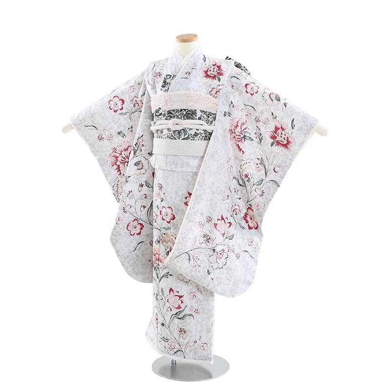【レンタル】七五三 7歳 着物 レンタル N708 JILLSTUART 花更紗 ピンク フルセット 貸衣装 女の子 753着物 七五三着物 753レンタル 着物セット 子供着物 お正月 ひな祭り 結婚式 753 キッズ着物 七五三レンタル きもの|マタニティ子供喪服レンタルH&H