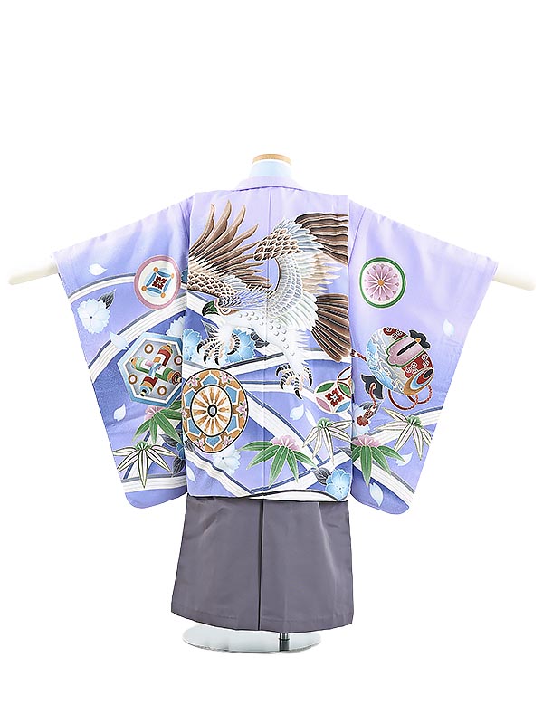 4周年記念イベントが かんたん七五三 簡単着付け 着物 マジックテープ 753 5歳七五三レンタル おりびと 鷹に小槌 5歳 5歳男の子 子供 七五三 5歳児 レンタル 5歳用 往復送料無料 男児フルセットy501 Fucoa Cl