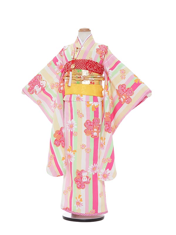 定期入れの Japan 99 ７歳着物レンタル レンタル 七五三 Style きもの 七五三レンタル キッズ着物 753 結婚式 ひな祭り お正月 子供着物 女の子 フルセット貸衣装 ストライプ 0apa799 Drborchmanpediatrics Com