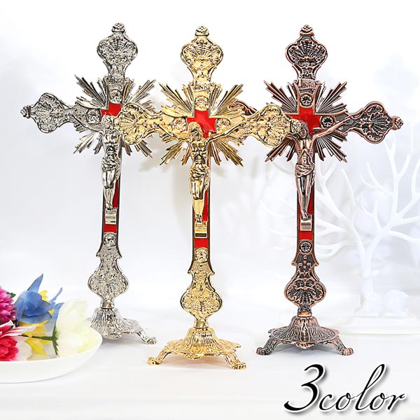楽天市場】インテリア 十字架 イエス キリスト クロス 卓上 オブジェ