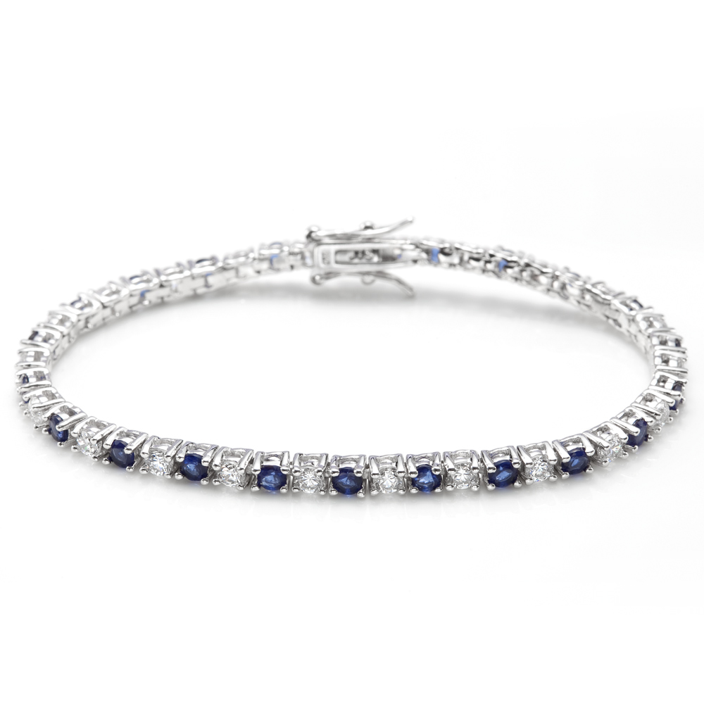 fromny | Rakuten Global Market: Sapphire blue tennis bracelets cz ...