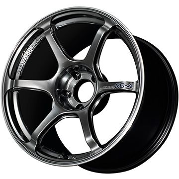 【新品国産車用5穴114.3】 オールシーズンタイヤ ホイール4本セット 225/40R18 グリップマックス シュアグリップ オールシーズン(限定) ヨコハマ アドバンレーシング RG-4 8.5J 18インチ(送料無料)