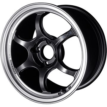 【新品国産車用4穴100】 夏タイヤ ホイール4本セット 185/55R16 ダンロップ ルマン V+(ファイブプラス) ヨコハマ アドバンレーシング RG-D2 6.5J 16インチ(送料無料)|フジ スペシャルセレクション