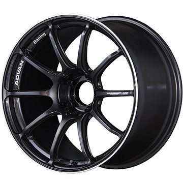 【新品国産車用5穴114.3】 夏タイヤ ホイール4本セット 225/45R19 ミレバー スポーツマクロ MA349（限定） ヨコハマ アドバンレーシング RSIII 8J 19インチ(送料無料)｜フジ スペシャルセレクション 134,300円