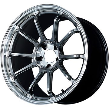 【新品国産車用5穴114.3】 夏タイヤ ホイール4本セット 225/35R19 ミレバー スポーツマクロ MA349（限定） ヨコハマ アドバンレーシング RZ-DF2 8.5J 19インチ(送料無料)