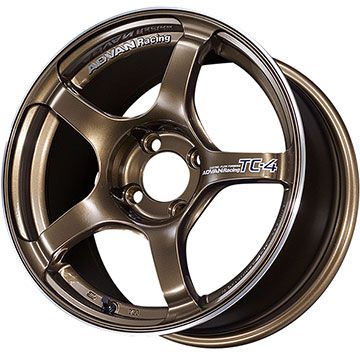 【新品国産車用4穴100】 オールシーズンタイヤ ホイール4本セット 185/60R15 クムホ マーシャル MH22 オールシーズン(限定) ヨコハマ アドバンレーシング TC-4 6J 15インチ(送料無料)