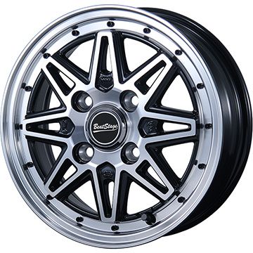 【新品 軽自動車】軽トラ 軽バン 夏タイヤ ホイール4本セット 145/80R12 80/78N ヨコハマ Y356 ブレスト ビートステージ ES-C 4J 12インチ(送料無料)