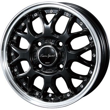 【新品 軽自動車】軽トラ 軽バン オールシーズンタイヤ ホイール4本セット 145/80R12 80/78N ダンロップ オールシーズンMAXX VA1 ブレスト ユーロスポーツ タイプ815 4J 12インチ(送料無料)