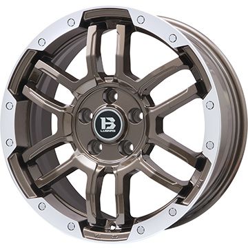 【新品国産車用5穴114.3】 オールシーズンタイヤ ホイール4本セット 215/60R17 クムホ マーシャル MH22 オールシーズン(限定) ビッグウエイ B-LUGNAS FRD(ブロンズ/リムポリッシュ) 7J 17インチ(送料無料)