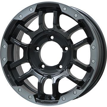 【新品】ジムニーシエラ/ジムニーノマド スタッドレスタイヤ ホイール4本セット 215/70R16 ブリヂストン ブリザック WZ-1 ビッグウエイ B-LUGNAS FRD(マットブラック/ブラッククリアリム) 5.5J 16インチ(送料無料)