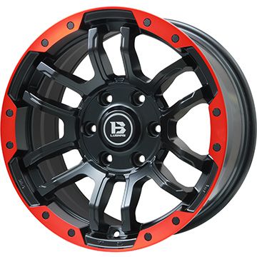 【新品国産車用6穴139.7】 夏タイヤ ホイール4本セット 285/70R17 ファルケン ワイルドピーク A/T3W ビッグウエイ B-LUGNAS FRD(マットブラック/レッドリム) 8J 17インチ(送料無料)｜フジ スペシャルセレクション 175,900円