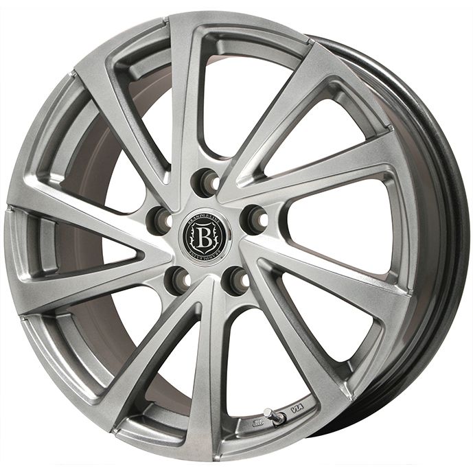 【新品国産車用5穴100】 スタッドレスタイヤ ホイール4本セット 225/40R18 88 Q ダンロップ ウインターマックス 03 WM03 ブランドルライン ボレアノ10 メタリックグレー 7.5J 18インチ(送料無料)