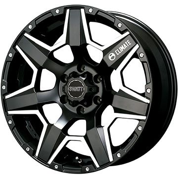 【新品】プラド/ハイラックス スタッドレスタイヤ ホイール4本セット 265/65R17 ブリヂストン ブリザック WZ-1 クライメイト スワット(マットブラックマシニング) 8J 17インチ(送料無料)