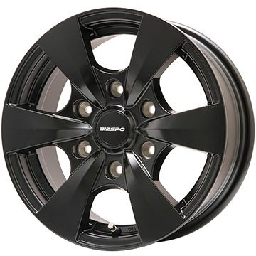 【新品】キャラバン オールシーズンタイヤ ホイール4本セット 195/80R15 107/105N ダンロップ オールシーズンMAXX VA1 エルベ ビズスポ セミグロスブラック 6J 15インチ(送料無料)