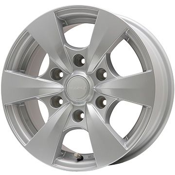 【新品】キャラバン オールシーズンタイヤ ホイール4本セット 195/80R15 107/105N ヨコハマ ブルーアース Van RY61 オールシーズン エルベ ビズスポ シルバー 6J 15インチ(送料無料)｜フジ スペシャルセレクション