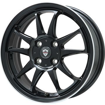【新品 軽自動車】ソリオ スタッドレスタイヤ ホイール4本セット 165/70R14 ブリヂストン ブリザック WZ-1 エルベ エステローザ EST-5T グロスブラック/リムポリッシュ 4.5J 14インチ(送料無料) 56,760円