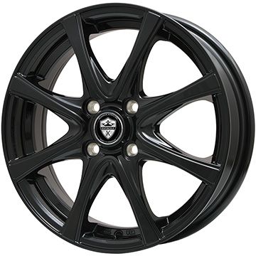 【パンク保証付き】【新品国産車用4穴100】 スタッドレスタイヤ ホイール4本セット 175/65R14 ヨコハマ アイスガード8 エイトIG80 エルベ エステローザ FSV グロスブラック 5.5J 14インチ(送料無料)