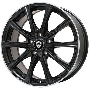 【新品国産車用5穴114.3】 夏タイヤ ホイール4本セット 205/55R17 デリンテ DS2(限定) エルベ エステローザ MZV ブラックリムポリッシュ トヨタ車専用 6.5J 17インチ(送料無料)|フジ スペシャルセレクション