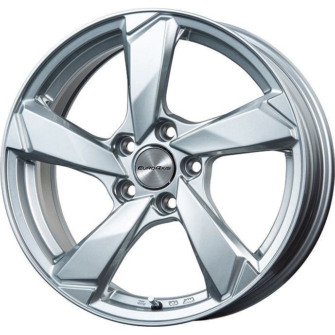 【新品】輸入車用 ボルボ（XC40） スタッドレスタイヤ ホイール4本セット 235/55R18 ブリヂストン ブリザック WZ-1 ユーロアクシス クロスエッジ(シルバー) 7.5J 18インチ(送料無料)