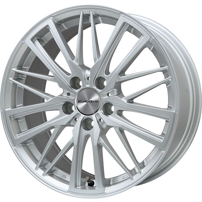 【パンク保証付き】【新品】輸入車用 シトロエン ベルランゴ スタッドレスタイヤ ホイール4本セット 205/55R17 ヨコハマ アイスガード8 エイトIG80 ユーロアクシス ガヤW5(シルバー) 7J 17インチ(送料無料)|フジ スペシャルセレクション
