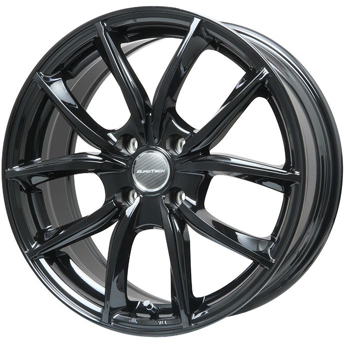 【新品】輸入車用 シトロエンC4 2022- スタッドレスタイヤ ホイール4本セット 215/60R17 ブリヂストン ブリザック DM-V1 ユーロテック VP-LINE(グロスブラック) 7J 17インチ(送料無料)|フジ スペシャルセレクション