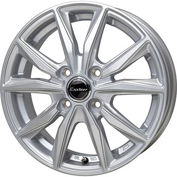 【パンク保証付き】【新品 軽自動車】N-BOX タント スペーシア オールシーズンタイヤ ホイール4本セット 165/55R15 ヨコハマ ブルーアース 4S AW21 オールシーズン ホットスタッフ エクスターST 4.5J 15インチ(送料無料)|フジ スペシャルセレクション