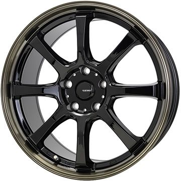 【新品国産車用5穴114.3】 夏タイヤ ホイール4本セット 205/55R17 ミレバー スポーツマクロ MA349（限定） ホットスタッフ ジースピード P-08 7J 17インチ(送料無料)