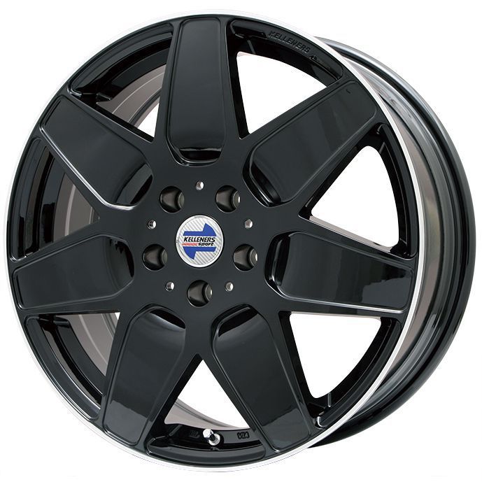 【新品】輸入車用 MINI（F60 JCW） スタッドレスタイヤ ホイール4本セット 225/50R18 ブリヂストン ブリザック WZ-1 ケレナーズスポーツ M7(グロスブラック/リムポリッシュ) 7J 18インチ(送料無料)