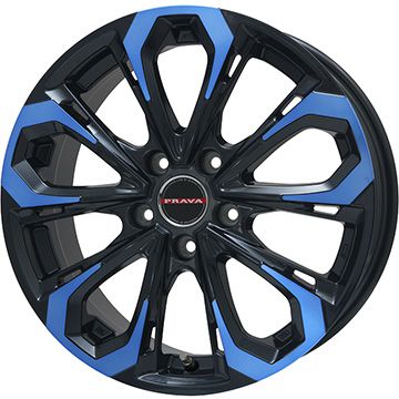 【新品国産車用5穴114.3】 夏タイヤ ホイール4本セット 235/35R20 ファルケン アゼニス FK520L ビッグウエイ レイシーン プラバ5X(ブルークリア) 8.5J 20インチ(送料無料)