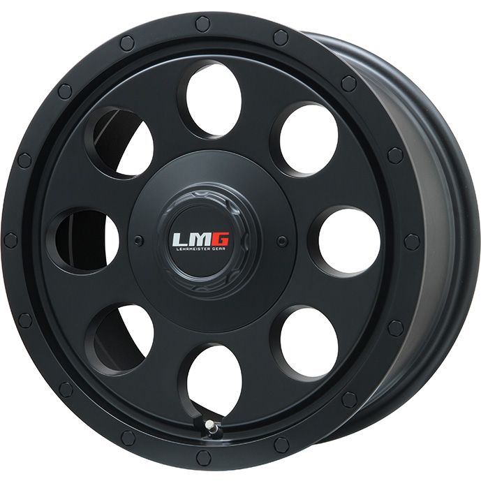 【新品】デリカD5 夏タイヤ ホイール4本セット 235/70R16 ダンロップ グラントレック AT5 レアマイスター LMG CS-8 マットブラック 7J 16インチ(送料無料)