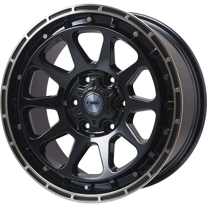 【新品国産車用6穴139.7】 夏タイヤ ホイール4本セット 285/65R18 BFグッドリッチ マッドテレーンT/A KM3 レアマイスター LMG DIEZ グロスブラック/ブロンズクリア 8J 18インチ(送料無料)